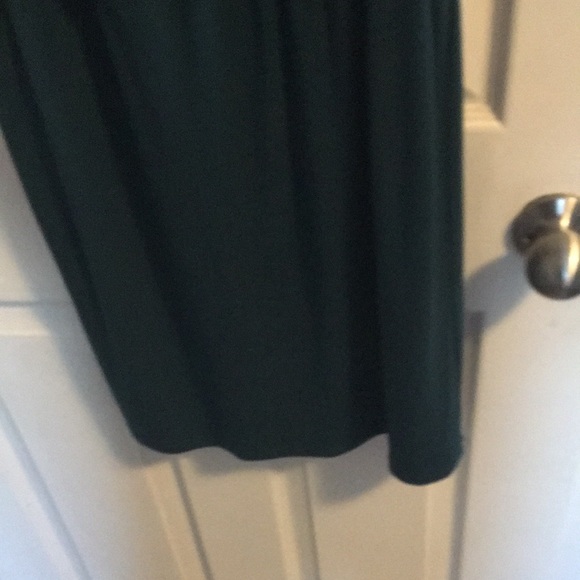 Jessica Simpson knit dress in Forrest green peekaboo sleeves - Picture 3 of 5